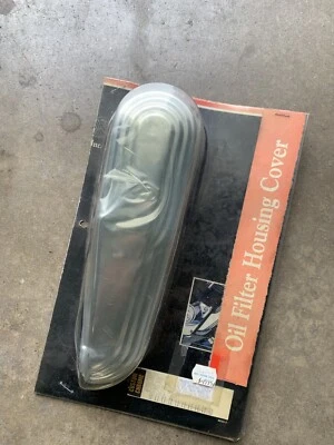 Cubierta de carcasa de filtro de aceite cromado Rick Doss cromada personalizada 46-322 Big Twin Harley Foto 1 de 2