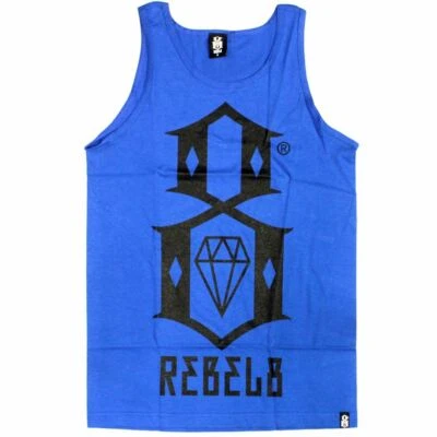 Rebel8 Logo Tank Top Royal - Image 1 of 2