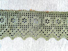 old crochet trim, cotton, curtain steering wheel, border, L - 2.9 m, H - 11.5 cm