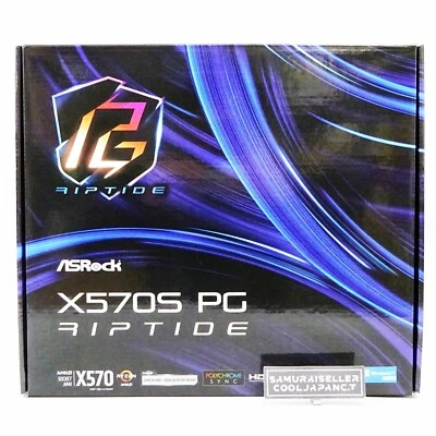 ASRock X570S PG RIPTIDE AM4 AMD X570 SATA 6Gb/s ATX AMD DDR4 Motherboard NEW - Image 1 of 4