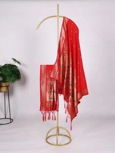 New Launching Jacquard Fancy Red Dupatta For Wedding And Function Wear - Picture 1 of 8