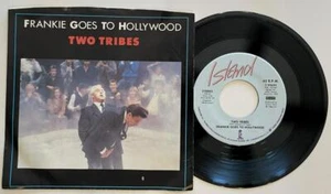 Frankie Goes To Hollywood Two Tribes 45 rpm PS NM Island Synth-Pop (1984) - Picture 1 of 2