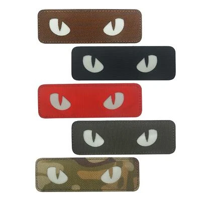 Cat Eyes Patches Luminous Sew On Tags Badges for Backpack Uniform Clothing - Image 1 of 2