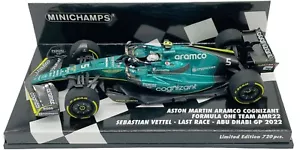 Minichamps Aston Martin AMR22 'Last Race' Abu Dhabi GP 2022 - Seb Vettel 1/43 - Picture 1 of 4