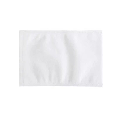 AMPRI ECO PLUS BY MED COMFORT 50 x Eco Plus Einweg-Waschhandschuhe weiß Vlies 75g/m² 15x22 cm Wasch-Handschuhe