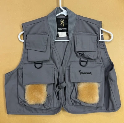 BROWNING Fly Fishing Vest size Small  Grey New Very Nice - Image 1 of 4