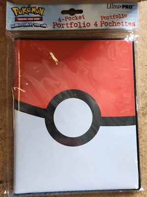 POKEMON TCG 4 BOLSILLOS POKE BALL PORTAFOLIO TARJETAS COLECCIONABLES CARPETA ÁLBUM (NUEVO) Foto 1 de 3
