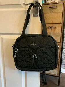 Kipling Tommy large handbag/crossbody - black -rrp £89 - Picture 1 of 3