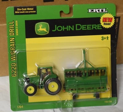 Ertl John Deere 6220 Tractor and grain drill, 2 piece set. - Image 1 of 2