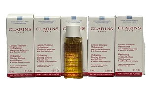 5x CLARINS HYDRATING TONING LOTION With Aloe Vera 0.3oz / 10ml ea NIB - Picture 1 of 1