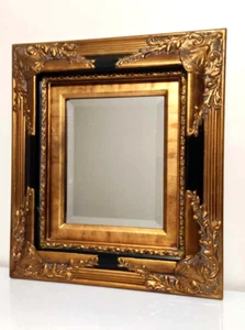 charmanter alter Barock Spiegel aus vergoldetem Holz Frankreich 45x40 selten - Vintage 1950 - Bild 1 von 11