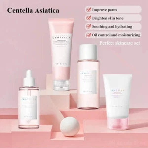 Juego de cuidado de la piel Korean Centella Pink Salt: tónico, suero, limpiador y crema - Imagen 1 de 9