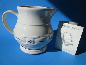 LONGABERGER POTTERY Blue Woven Traditions Pitcher - Picture 1 of 5