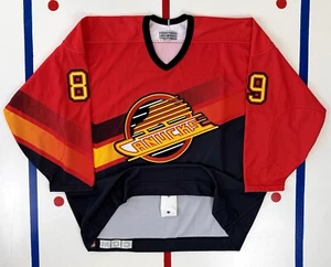 Alexander Mogilny Vancouver Canucks Authentic Salmon Alternate NHL Hockey Jersey - Picture 1 of 12