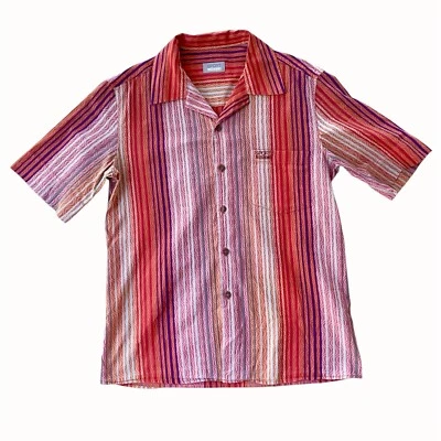 Missoni Sport Vintage 1980s Resort Shirt – Red Striped, Size 50 (L) - Imagen 1 de 4