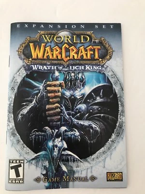 Juego de expansión World of Warcraft Wrath of the Lich King - solo manual de videojuegos Foto 1 de 4