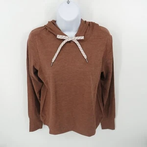 Camisa con capucha marrón para mujer Members Mark grande nueva con etiquetas - Imagen 1 de 4