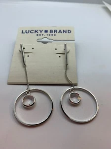 $25 LUCKY BRAND NAKAMOL CRYSTAL DROP EARRING L1G - Picture 1 of 3