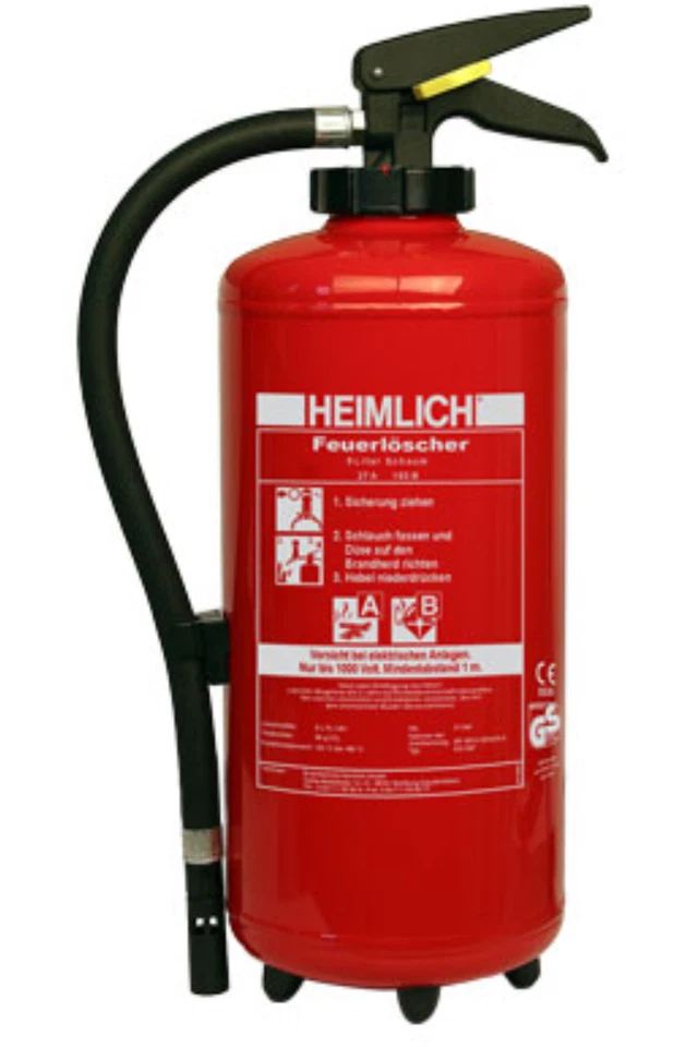 Heimlich 9l AB Schaum Feuerlöscher FROSTSICHER -30°C 27A 183B 9LE Schaumlöscher