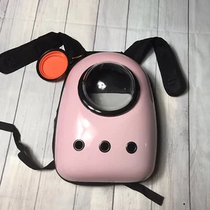 New Cat Carrier Backpack, Space Capsule Airline Approved Pet Carrier Pink 13lb - Picture 1 of 11