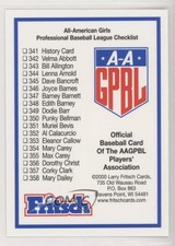 2000 Fritsch All-American Girls Professional Baseball League Series 3 Checklist