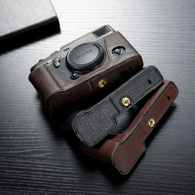 Genuine Leather Camera Bag Protect Case Cover Base For Fuji X-Pro3 XPRO3 X-Pro2 - Image 1 of 4