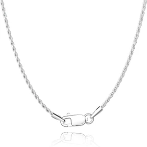 Solid 18K Gold over 925 Sterling Silver Chain Necklace for Women, 1.35Mm Rope Ch - Picture 1 of 12