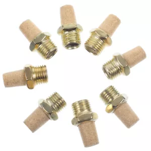 8pcs Air Pneumatic Mufflers 1/4 Inch Air Fitting Copper Mufflers - Picture 1 of 12