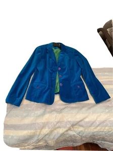 Liz Claiborne Suede And Velvet Jacket - Picture 1 of 6