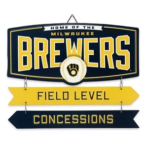 Insegna collegamento in metallo Milwaukee Brewers - Foto 1 di 2