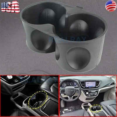 Contenedor de inserción portavasos para consola Chrysler Pacifica Voyager 17-24 68312236AC nuevo Foto 1 de 4