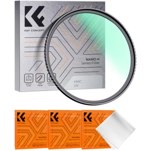 K&F Concept MC UV Protection Filter Slim Frame w/ Multi-Resistant Coating Nano-K - Picture 1 of 141