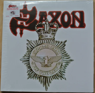 SAXON Strong Arm Of The Law LP Limited Edition Splatter Vinyl Gate-fold - Image 1 of 4