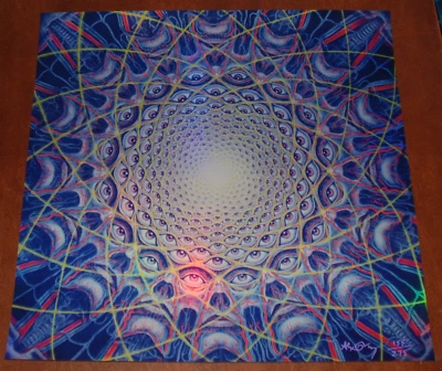 Alex Grey Art Print Collective Vision Holographic Foil Poster S/# 275 Tool Music - Image 1 of 4