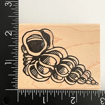 Rubber Stampede Seashell A1250E Wood Mounted Rubber Stamp - Image 1 of 3