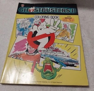 1988 Ghostbusters 2 Coloring Book 3 Pages COLORED - Picture 1 of 5