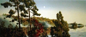 Robert ROSS " Algonquin Morning " Authentic Giclee Canvas art Signed Numbered - Picture 1 of 11