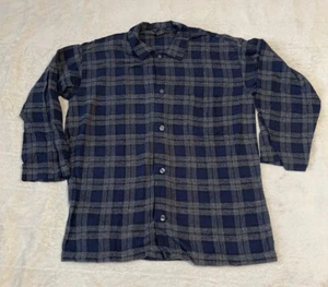 Polo Ralph Lauren Pajama Top Men's Small Medium Flannel Sleep Shirt VTG 90s - Picture 1 of 7