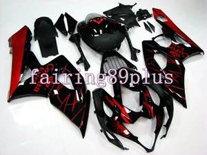 Candy Red Black Corona ABS Injection Fairing Kit Fit for 2005 2006 GSXR1000 - Picture 1 of 6