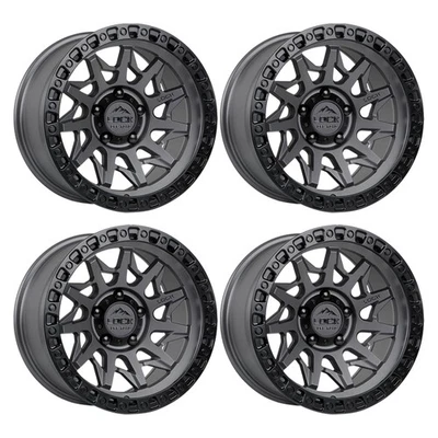 Lock Off-Road LUNATIC 20X10 8X165.1 -18mm Matte Grey Wheel Rim 20" Inch SET OF 4 Foto 1 de 4