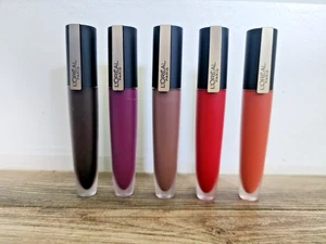 Loreal Makeup Rouge Signature Matte Lipstick 0.23 fl.oz | Set of 5 Sealed - Picture 1 of 7