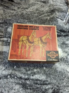 Vintage Craft Master Horse Team Old West Wooden Kit Model Craft Kit NOS - Bild 1 von 6