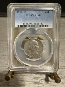1954-D Washington Quarter-PCGS XF40 - Picture 1 of 2
