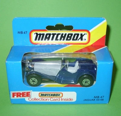 Matchbox Superfast / 47 Jaguar SS100 in Blue & Grey / Boxed - Image 1 of 4