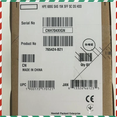 NEW HP 765867-001 765424-B21 ENTERPRISE 600GB SAS 12G 15K 3.5" SC Hard Drive HDD - Image 1 of 4