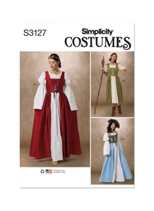 Simplicity Misses Costumes: Create Your Own Sewing Pattern S3127 - Picture 1 of 8