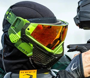 CRBN ZERO GRX MODCAM JUNGLE PAINTBALL GOGGLE w/ 3 C-SPEC Lenses - Less Coverage - Picture 1 of 13