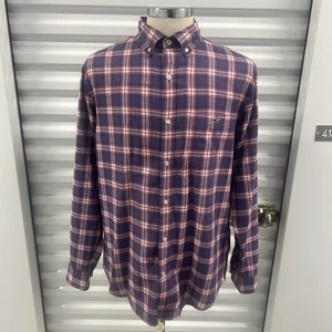 Vineyard Vines Performance Button Front Flannel Slim Fit Tucker Shirt LARGE - Picture 1 of 8