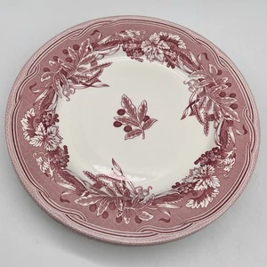 Set 6 SPODE Williams Sonoma FULHAM Salad Plates RED TRANSFERWARE Grapes Berries - Picture 1 of 23