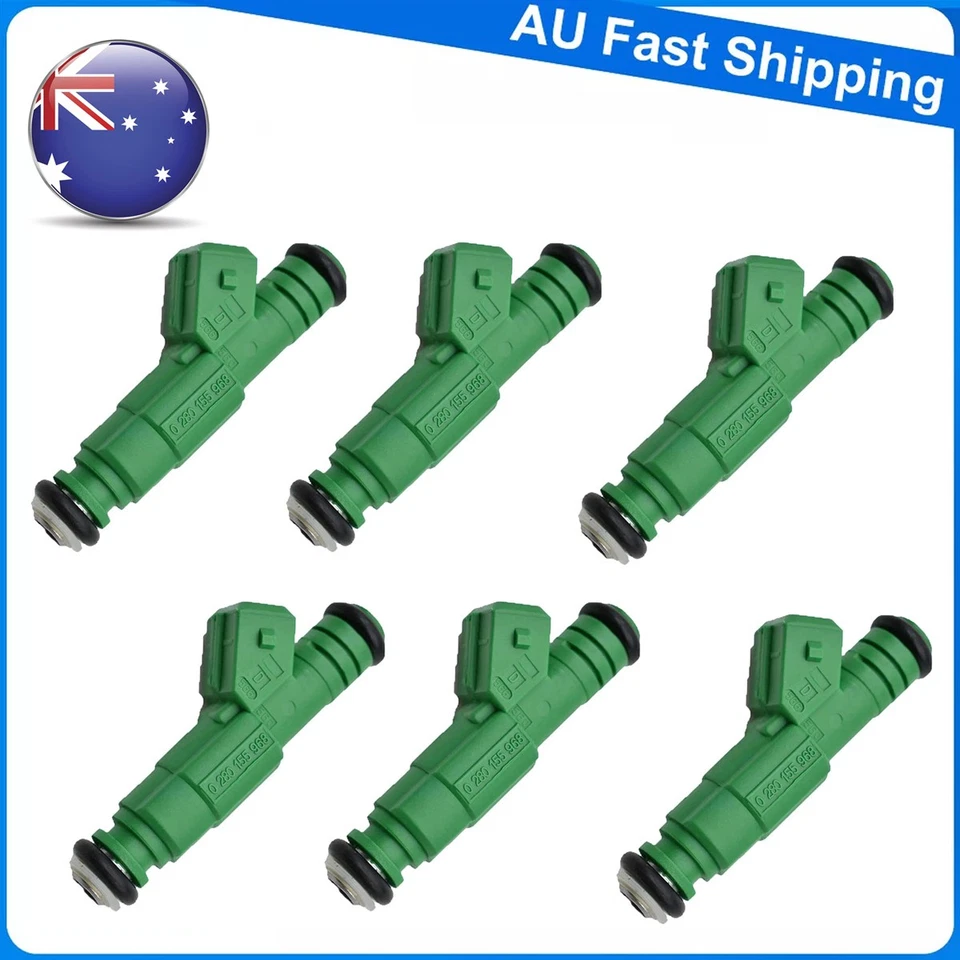 6PCS Fuel Injectors For Ford Falcon BA BF XR6 Turbo EB-EL 440CC 42LB 0280155968 - Image 1 of 4